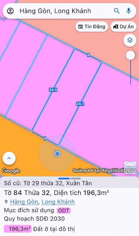 Tra cứu quy hoạch: thửa 32 là đất ở tại đô thị, quy hoạch sử dụng đất 2030